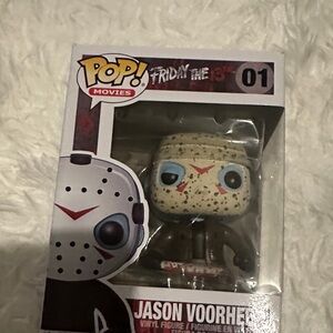 Funko Pop Jason Voorhees Figure with Red and Black Details